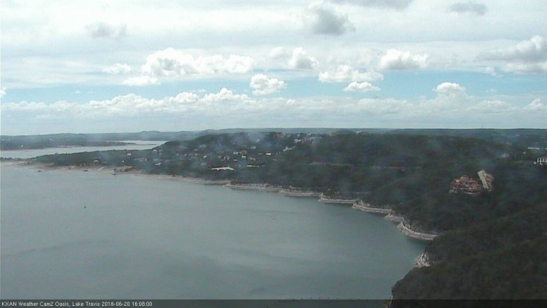 Lake Travis webcam, June 20, 2018 3:10 PM CT