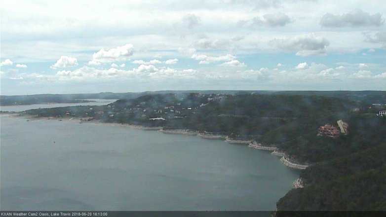 Lake Travis webcam, June 20, 2018 3:15 PM CT