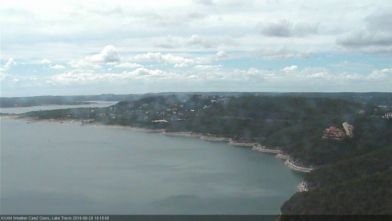 Lake Travis webcam, June 20, 2018 3:20 PM CT