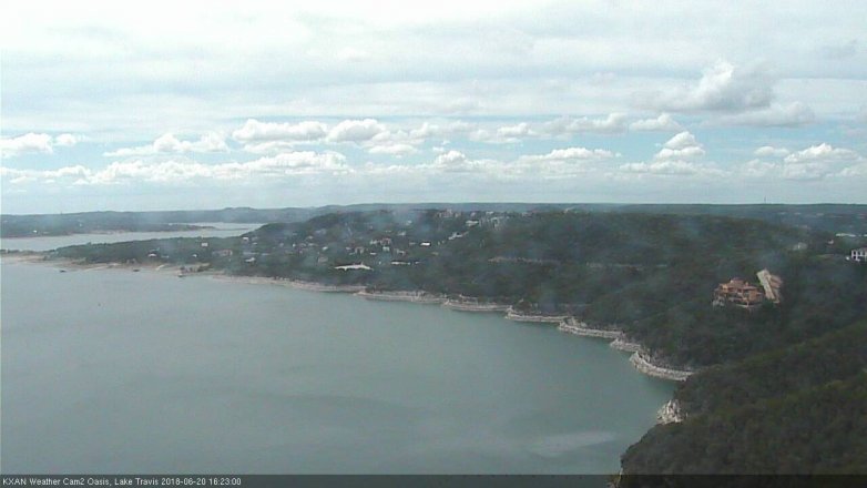 Lake Travis webcam, June 20, 2018 3:25 PM CT