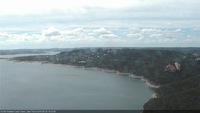 Lake Travis webcam, June 20, 2018 3:35 PM CT