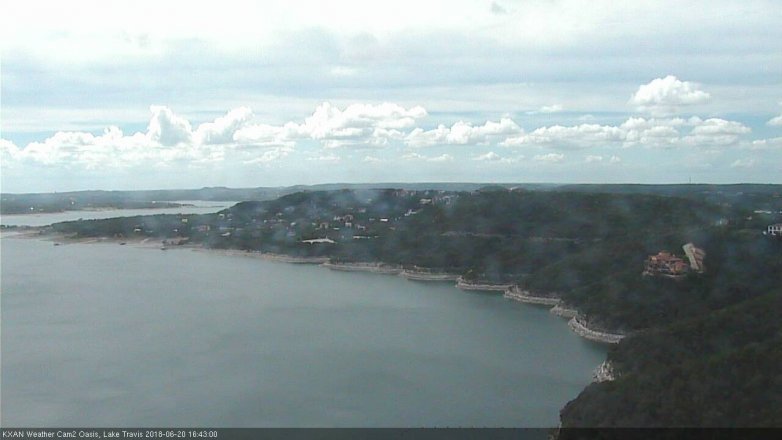 Lake Travis webcam, June 20, 2018 3:45 PM CT