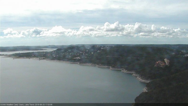 Lake Travis webcam, June 20, 2018 4:05 PM CT