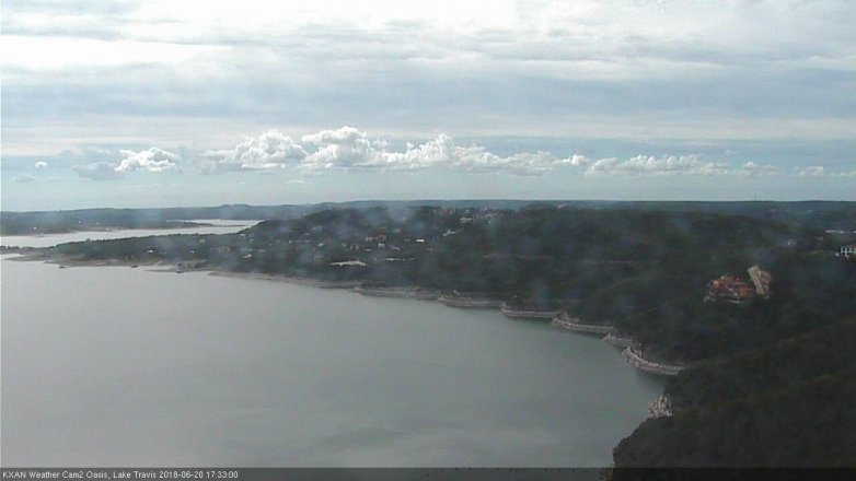 Lake Travis webcam, June 20, 2018 4:35 PM CT
