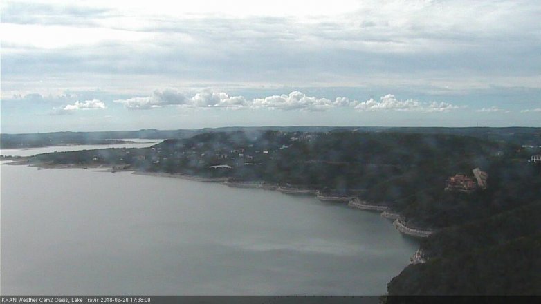 Lake Travis webcam, June 20, 2018 4:40 PM CT