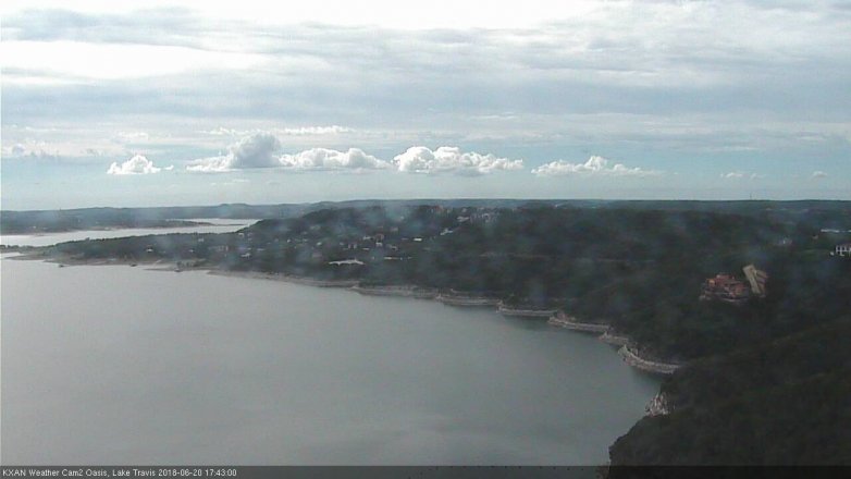 Lake Travis webcam, June 20, 2018 4:45 PM CT