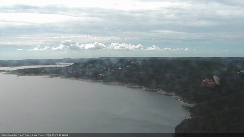 Lake Travis webcam, June 20, 2018 4:50 PM CT