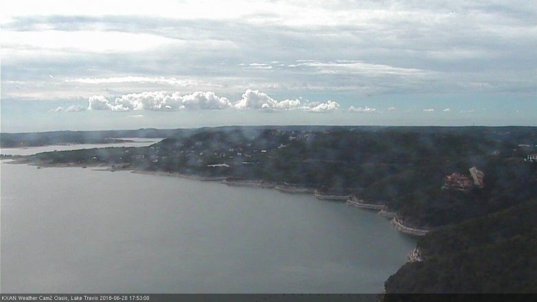 Lake Travis webcam, June 20, 2018 4:55 PM CT