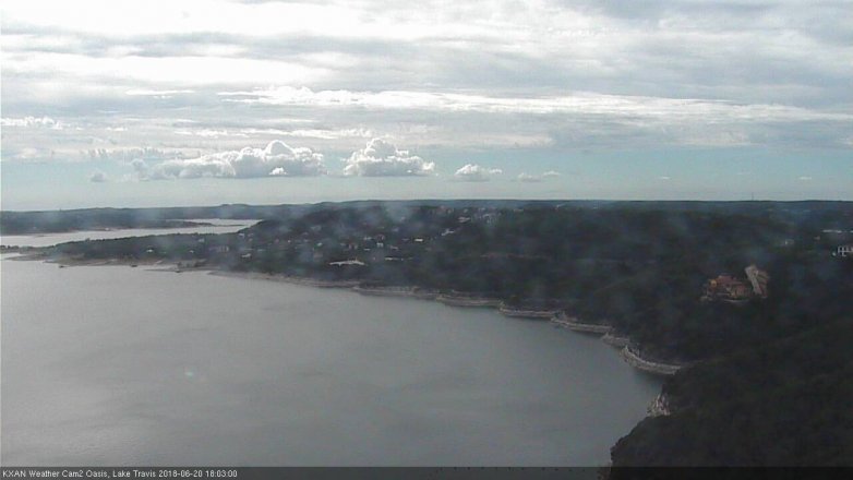 Lake Travis webcam, June 20, 2018 5:05 PM CT