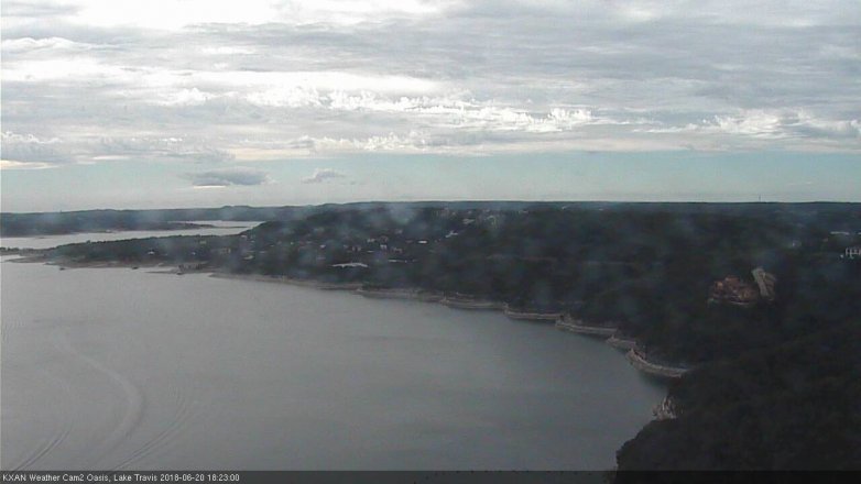 Lake Travis webcam, June 20, 2018 5:25 PM CT