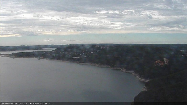 Lake Travis webcam, June 20, 2018 5:35 PM CT