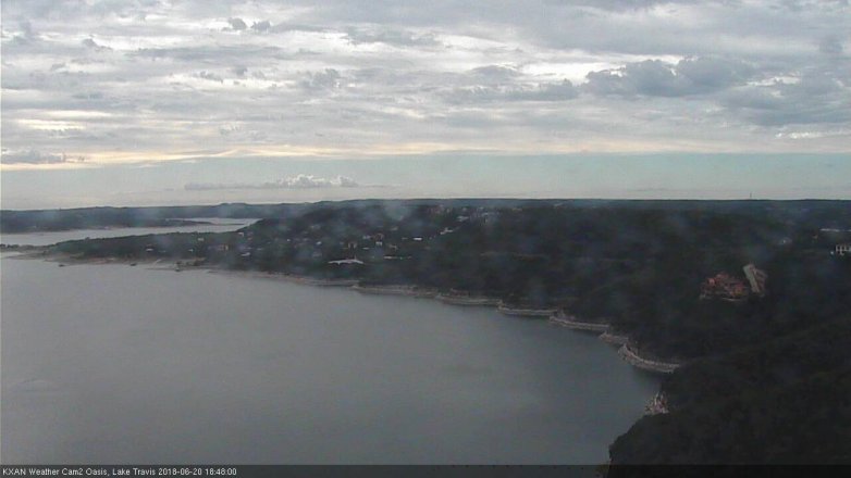 Lake Travis webcam, June 20, 2018 5:50 PM CT