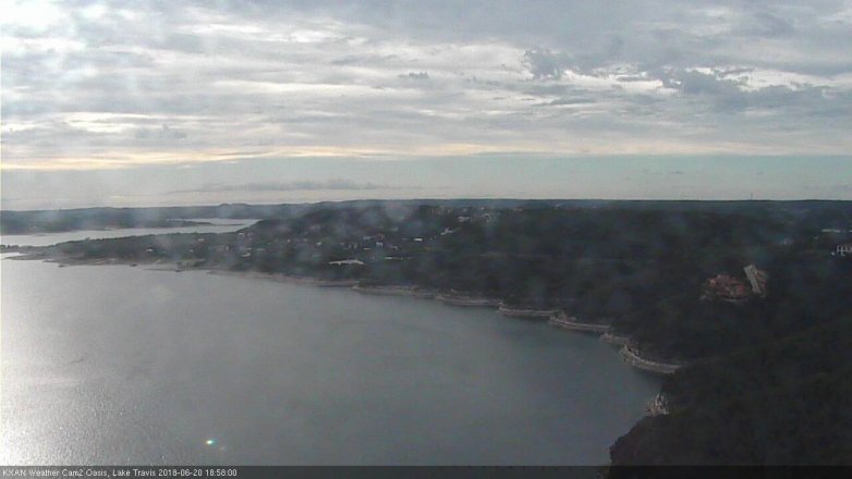 Lake Travis webcam, June 20, 2018 6:00 PM CT