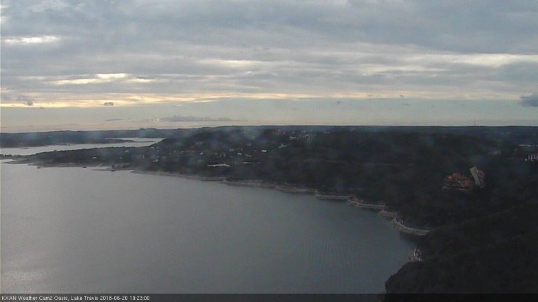 Lake Travis webcam, June 20, 2018 6:25 PM CT