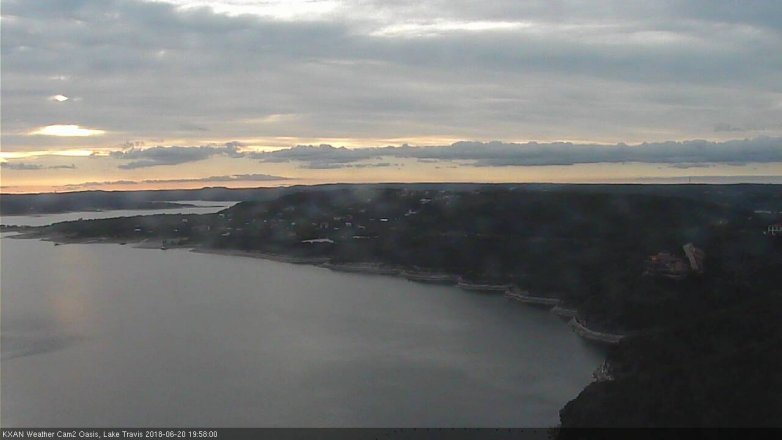 Lake Travis webcam, June 20, 2018 7:00 PM CT