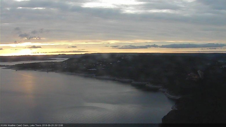 Lake Travis webcam, June 20, 2018 7:15 PM CT