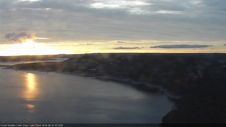 Lake Travis webcam, June 20, 2018 7:20 PM CT