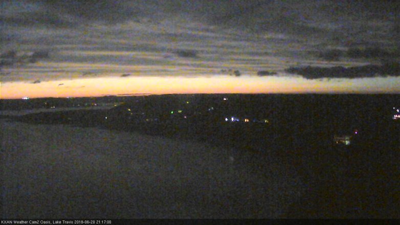 Lake Travis webcam, June 20, 2018 8:20 PM CT