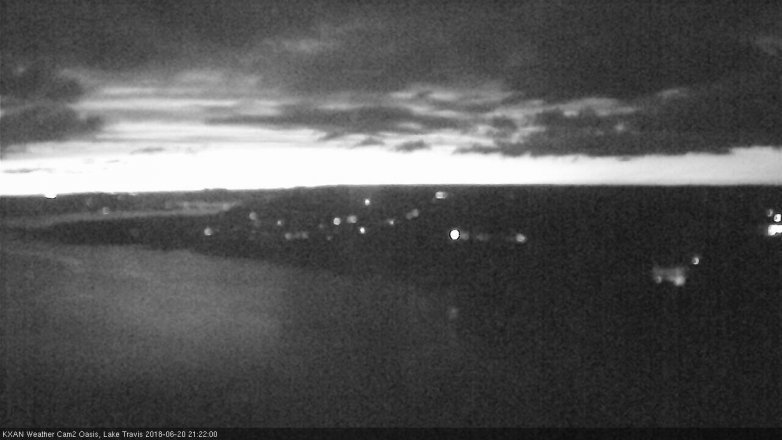 Lake Travis webcam, June 20, 2018 8:25 PM CT