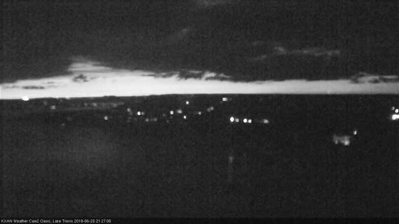 Lake Travis webcam, June 20, 2018 8:30 PM CT