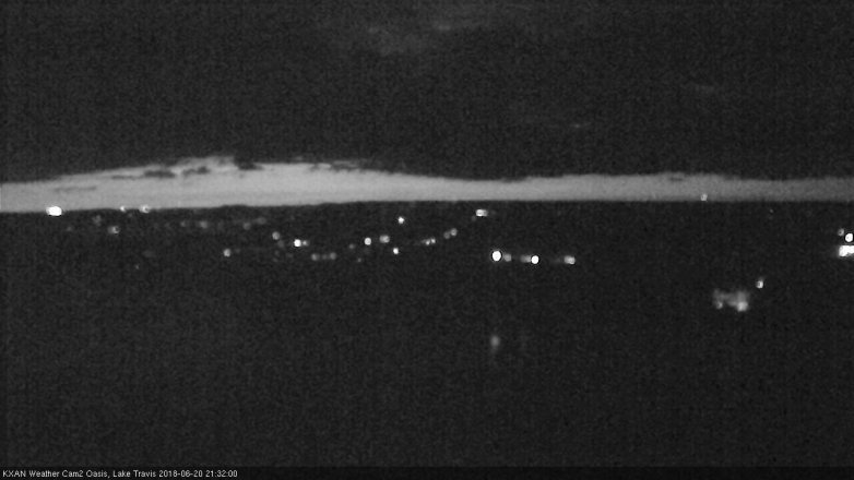Lake Travis webcam, June 20, 2018 8:35 PM CT