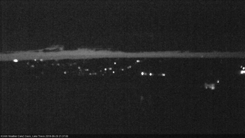 Lake Travis webcam, June 20, 2018 8:40 PM CT