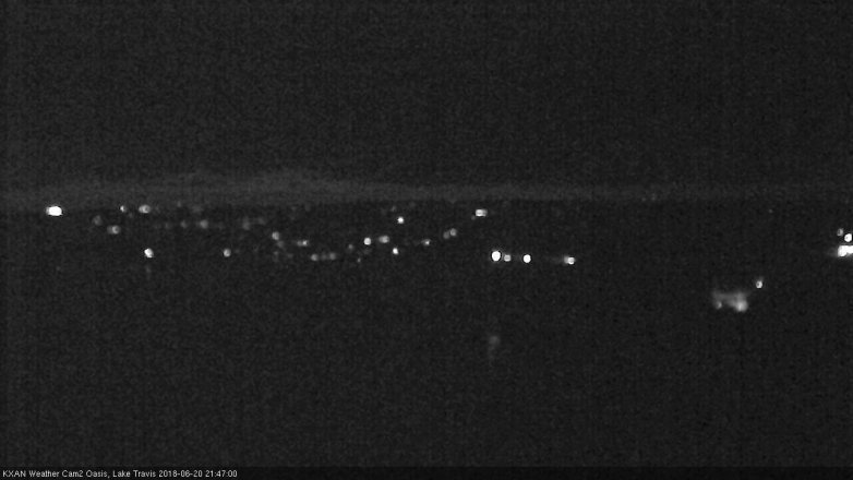 Lake Travis webcam, June 20, 2018 8:50 PM CT