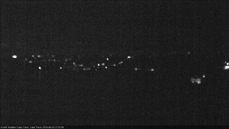 Lake Travis webcam, June 20, 2018 9:00 PM CT