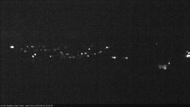 Lake Travis webcam, June 20, 2018 9:05 PM CT