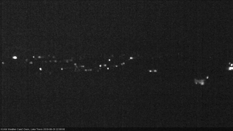 Lake Travis webcam, June 20, 2018 9:10 PM CT