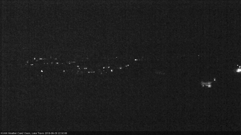 Lake Travis webcam, June 20, 2018 9:35 PM CT