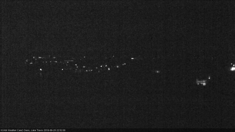 Lake Travis webcam, June 20, 2018 9:55 PM CT