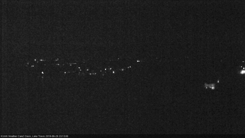 Lake Travis webcam, June 20, 2018 10:15 PM CT