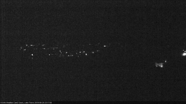 Lake Travis webcam, June 20, 2018 10:20 PM CT