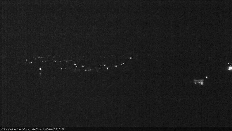 Lake Travis webcam, June 20, 2018 10:55 PM CT