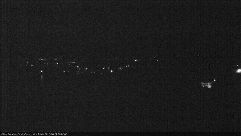 Lake Travis webcam, June 20, 2018 11:05 PM CT
