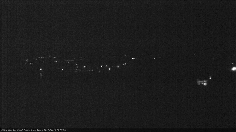 Lake Travis webcam, June 20, 2018 11:10 PM CT