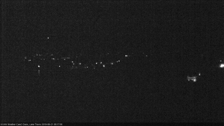 Lake Travis webcam, June 20, 2018 11:20 PM CT
