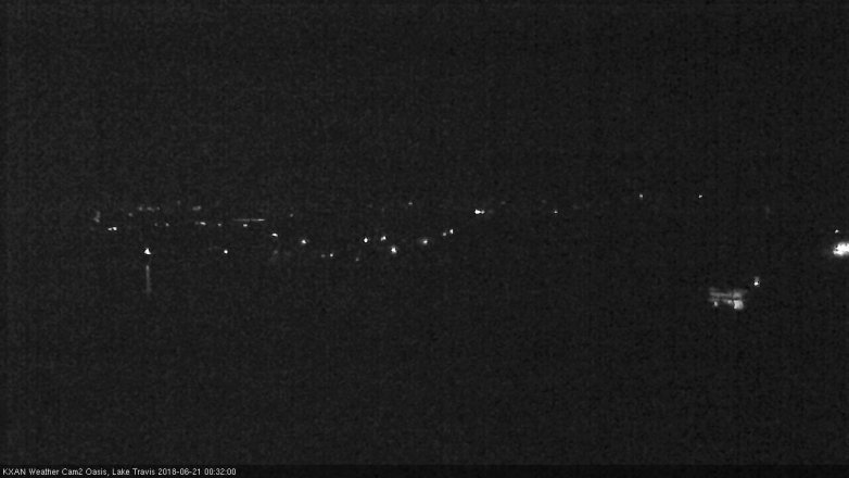 Lake Travis webcam, June 20, 2018 11:35 PM CT