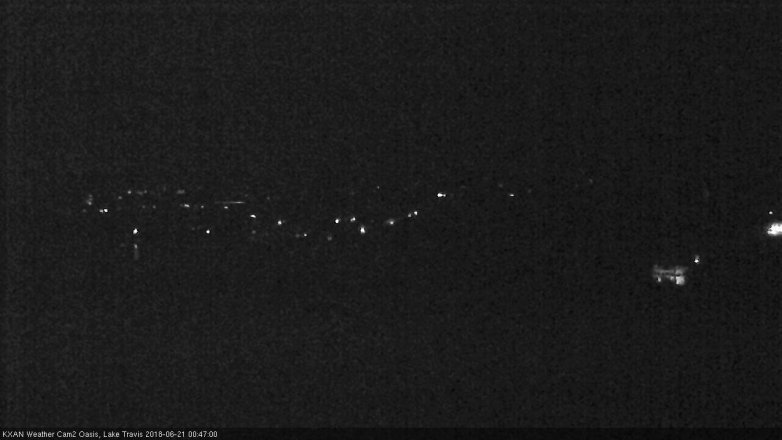 Lake Travis webcam, June 20, 2018 11:50 PM CT