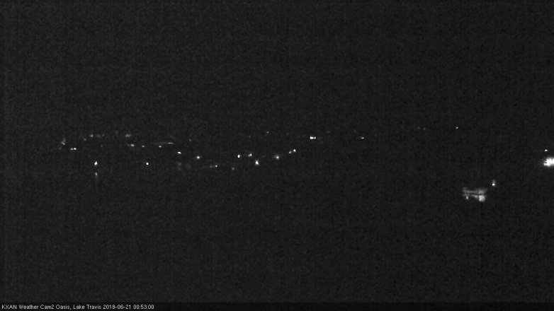 Lake Travis webcam, June 20, 2018 11:55 PM CT