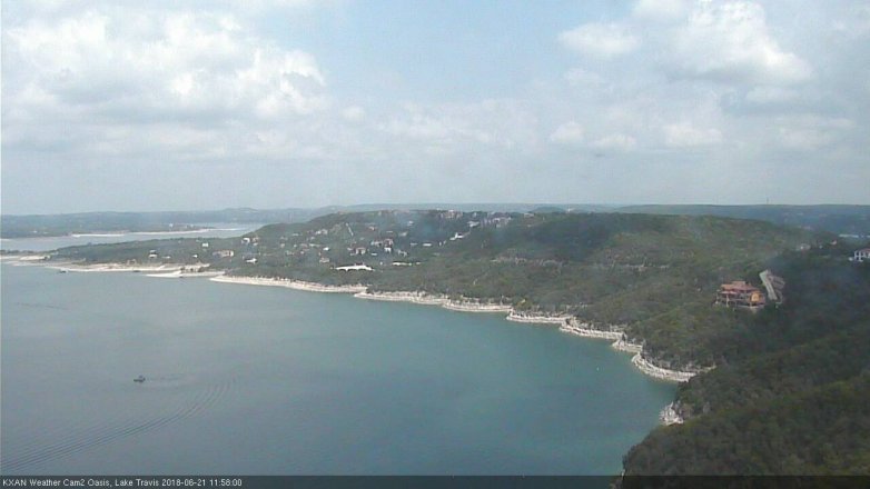 Lake Travis webcam, June 21, 2018 11:00 AM CT