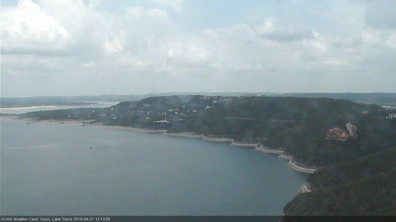 Lake Travis webcam, June 21, 2018 11:15 AM CT