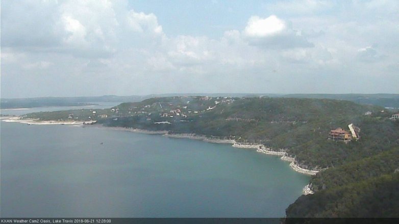 Lake Travis webcam, June 21, 2018 11:30 AM CT