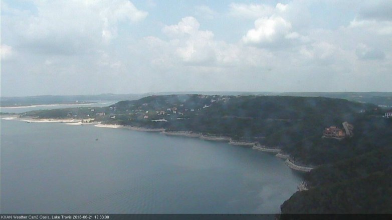 Lake Travis webcam, June 21, 2018 11:35 AM CT