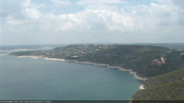 Lake Travis webcam, June 21, 2018 12:20 PM CT