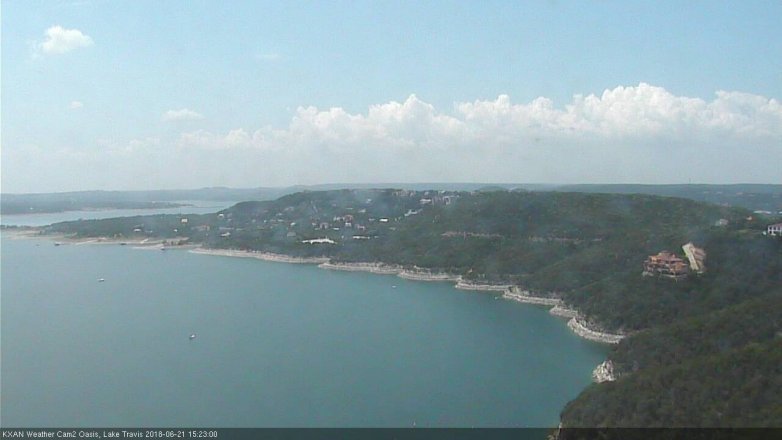 Lake Travis webcam, June 21, 2018 2:25 PM CT