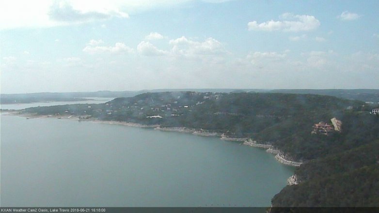 Lake Travis webcam, June 21, 2018 3:20 PM CT