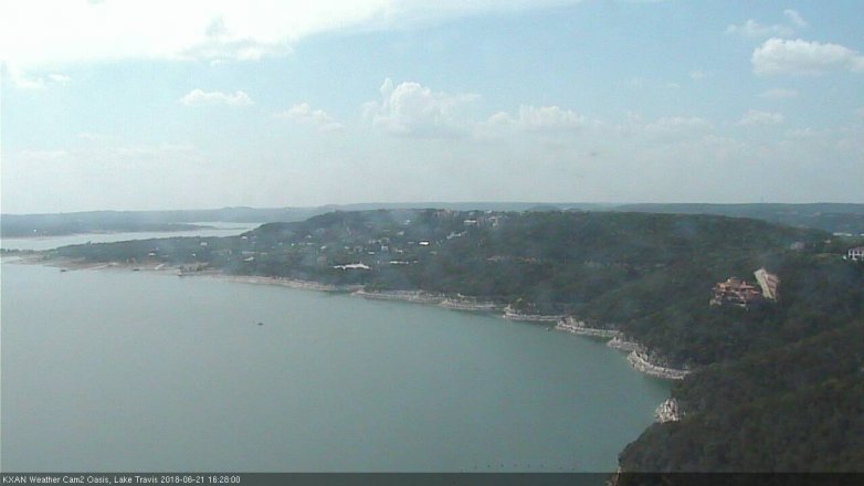 Lake Travis webcam, June 21, 2018 3:30 PM CT