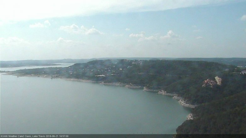 Lake Travis webcam, June 21, 2018 4:00 PM CT